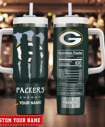 Custom Green Bay Packers Stainless Steel Tumbler - Personalize Your Name