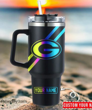 Custom Name Insulated Tumbler with Handle - Personalized Travel Mug