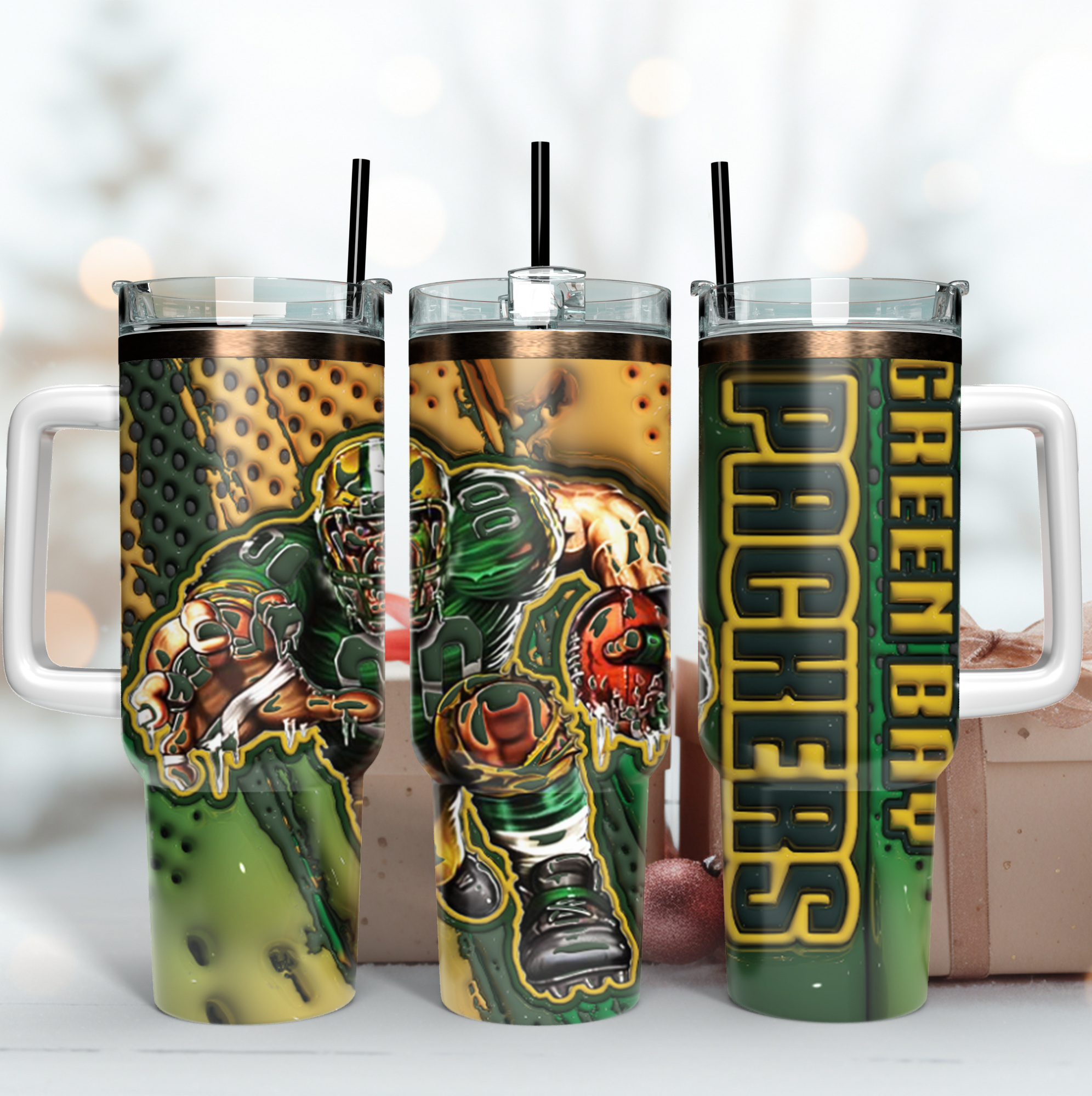 Green Bay Packers Tumbler Cup - Ultimate Fan Gift for Game Day