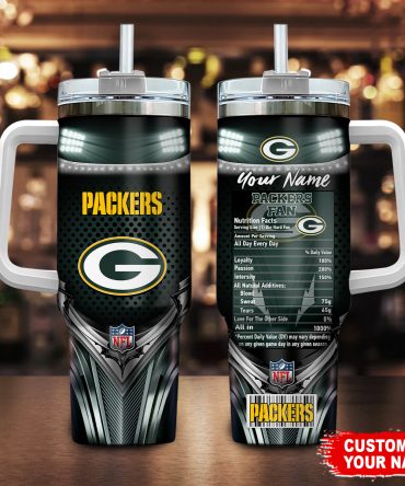 Customizable Packers Fan Tumbler with Handle and Straw - Ultimate Gift for Sports Enthusiasts