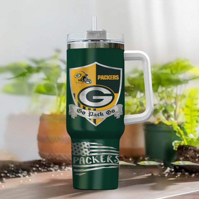 Personalized NFL Team Tumbler with Handle - Custom Name & Logo Design - Image 2