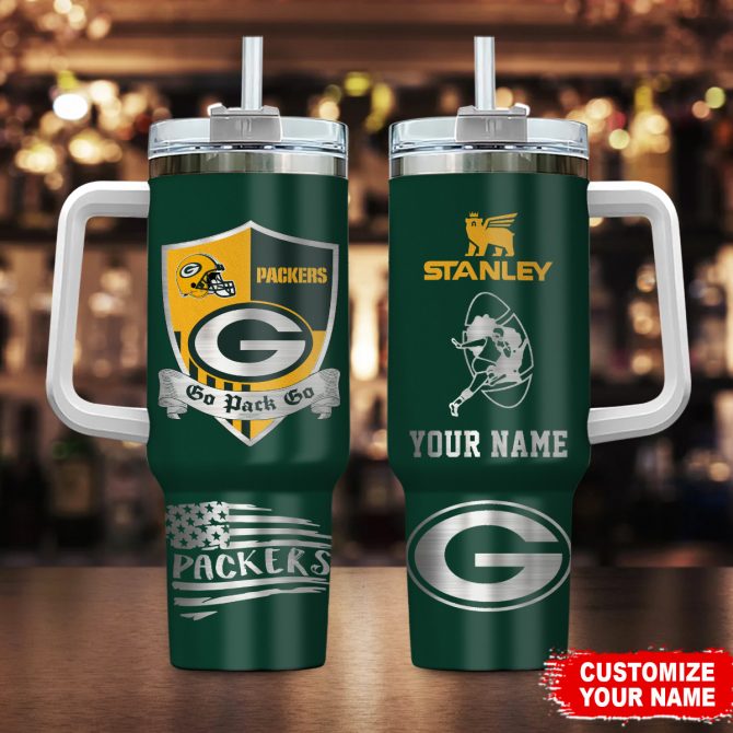 Personalized NFL Team Tumbler with Handle - Custom Name & Logo Design