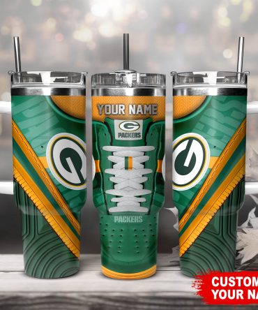 Customizable Green Bay Packers Tumbler - Personalized with Your Name