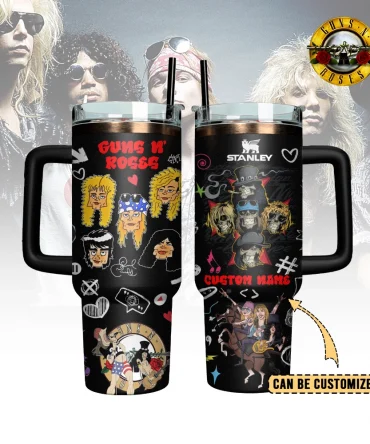 Guns N’ Roses Custom Stanley Cup 40 oz 30 oz Tumbler With Handle