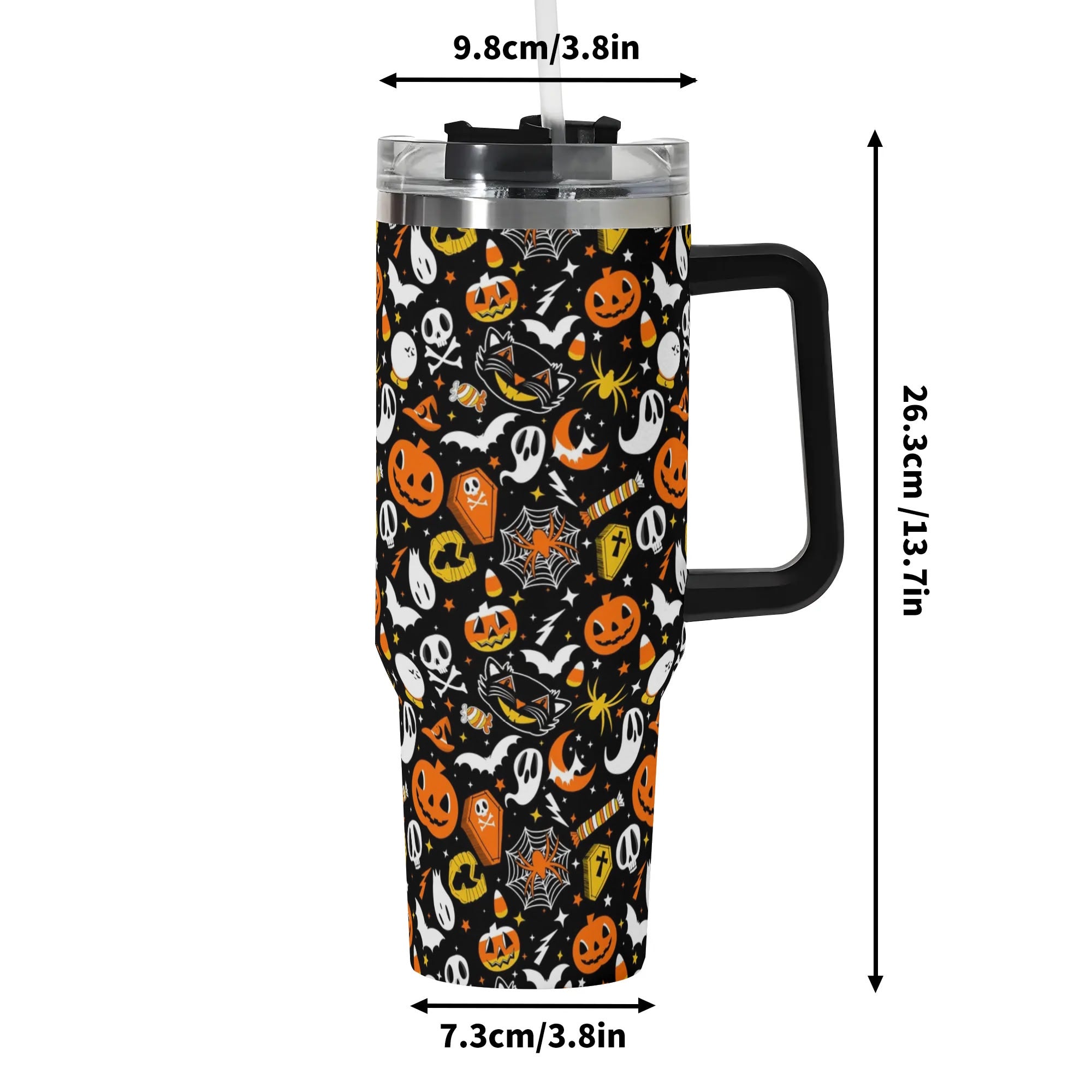 Spooky Halloween Travel Mug – Insulated Tumbler with Lid - Image 6