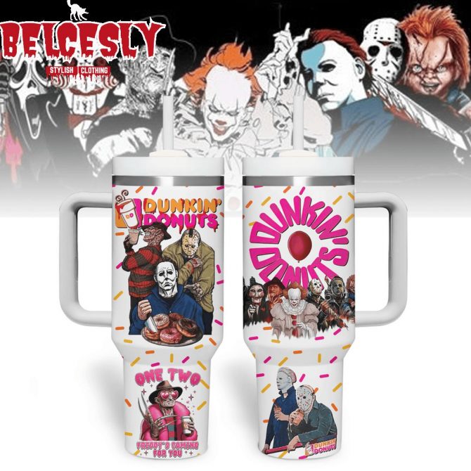Horror Icons Coffee Tumbler - Unique Collector's Mug for Halloween Enthusiasts