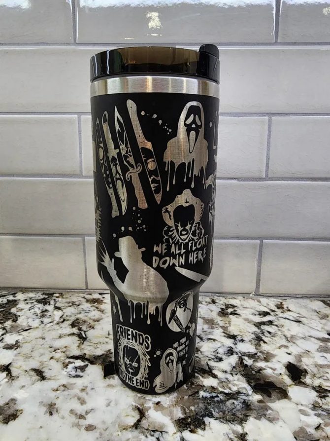 Horror-Themed Travel Mug – Stay Spooky with Every Sip! - Image 4