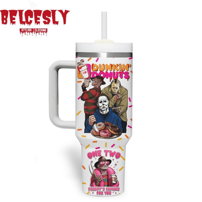 Horror Icons Coffee Tumbler - Unique Collector's Mug for Halloween Enthusiasts - Image 3