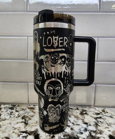 Horror-Themed Travel Mug – Stay Spooky with Every Sip!