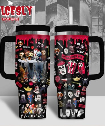 Horror Movie Icons Travel Mug - Ultimate Fan's Insulated Tumbler