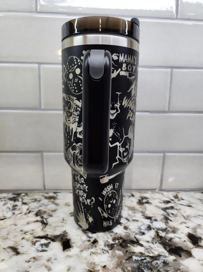 Horror-Themed Travel Mug – Stay Spooky with Every Sip! - Image 3