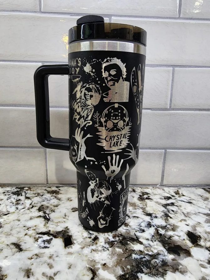 Horror-Themed Travel Mug – Stay Spooky with Every Sip! - Image 2