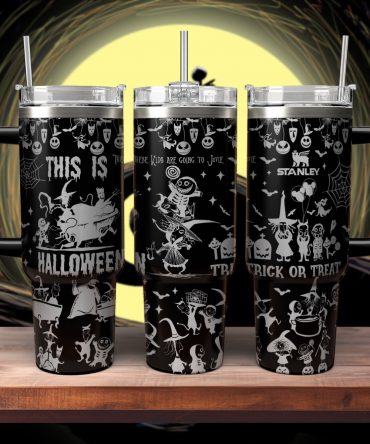 Spooky Halloween Tumbler - Double Wall Insulated with Fun Trick or Treat Design