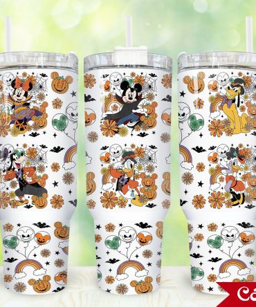 Magical Halloween Character Tumbler with Handle & Straw - 40oz