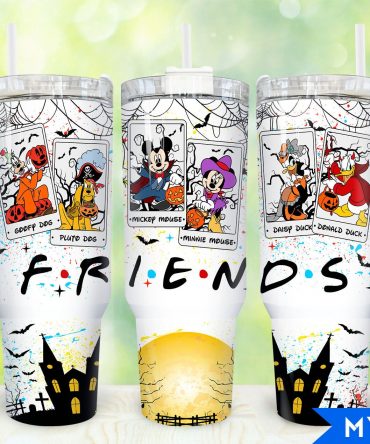 Halloween Friends Tumbler Cup - Mickey, Minnie & More | Spooky Fun