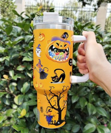 Spooky Halloween Tumbler - Insulated Travel Mug with Fun Decor