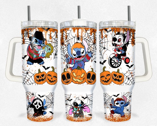 Halloween Horror Character Tumbler for Spooky Sips