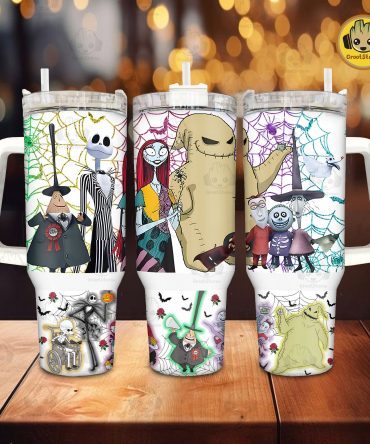 Spooky Character Travel Mug - Insulated, Spill-Proof, Perfect for Halloween