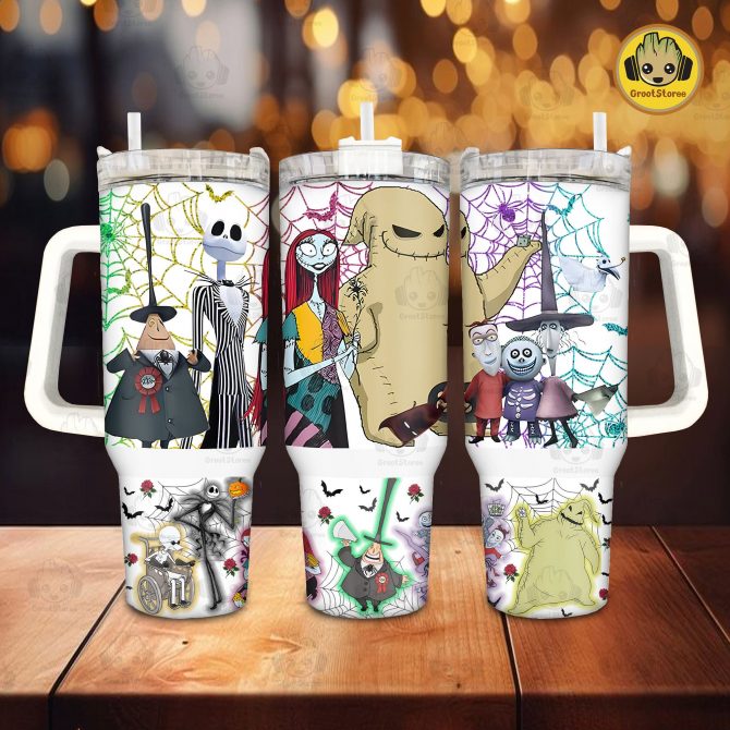 Spooky Character Travel Mug - Insulated, Spill-Proof, Perfect for Halloween