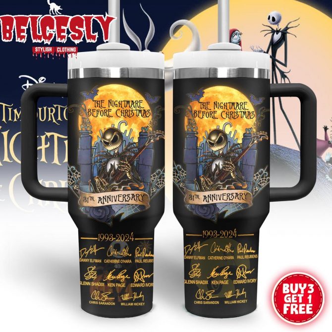 Limited Edition 31st Anniversary Nightmare Before Christmas Tumbler