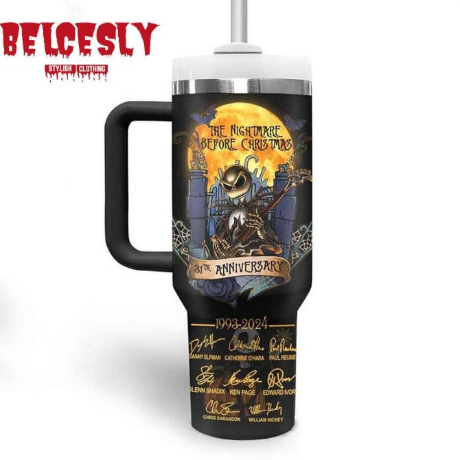 Limited Edition 31st Anniversary Nightmare Before Christmas Tumbler - Image 4