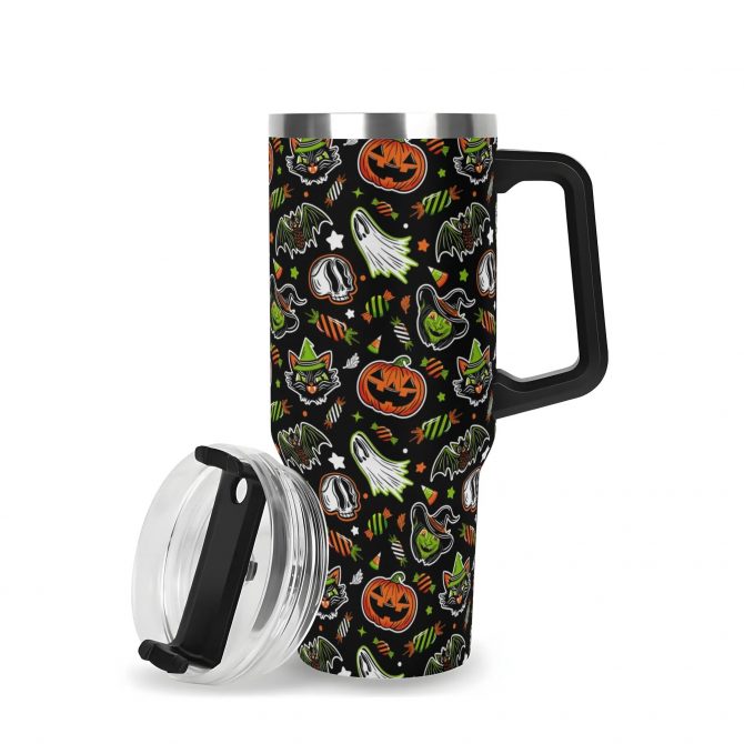 Spooky Halloween Travel Mug - Insulated, Durable, Fun Design