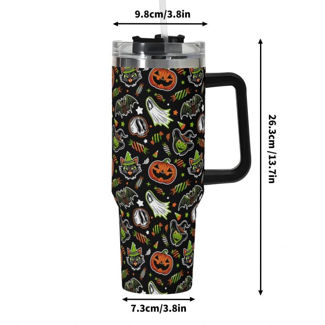 Spooky Halloween Travel Mug - Insulated, Durable, Fun Design - Image 6