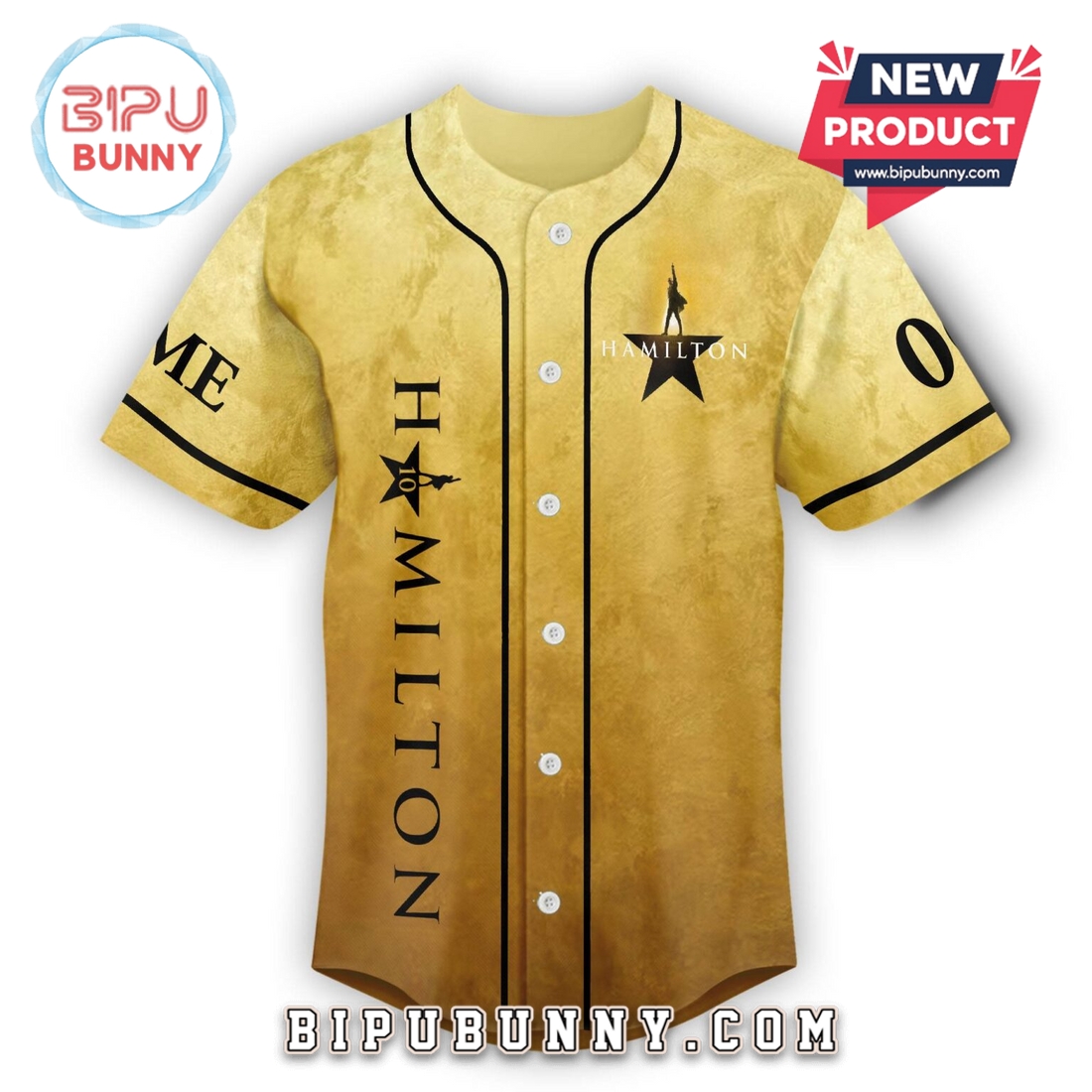 Hamilton 10 Years Anniversary Signatures Baseball Jersey - Image 3