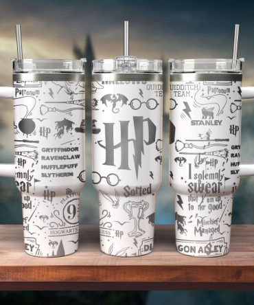 Harry Potter Movies Custom Stanley Quencher 40oz Stainless Steel Tumbler With Handle