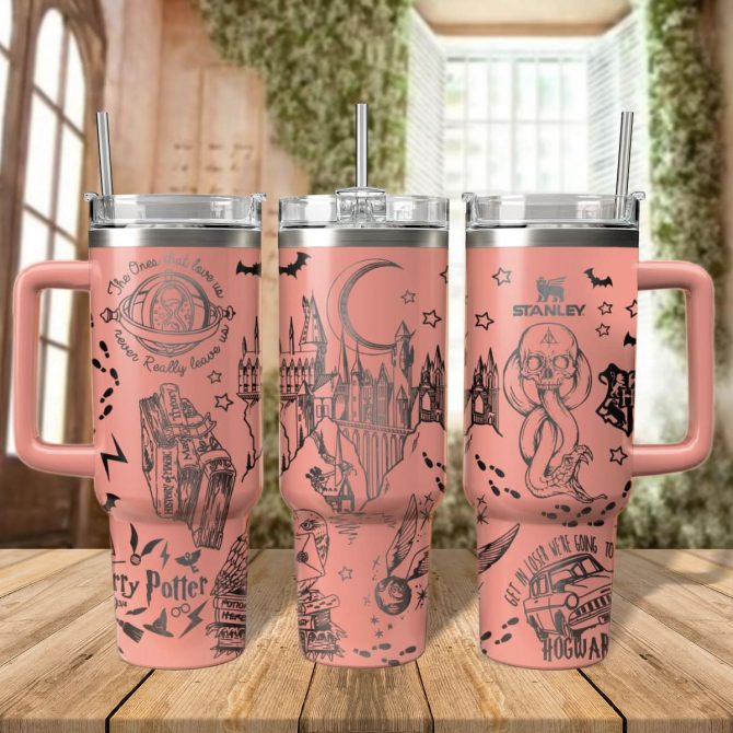 Harry Potter Movies Custom Stanley Quencher 40oz Stainless Steel Tumbler With Handle