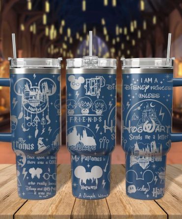 Harry Potter Movies Custom Stanley Quencher 40oz Stainless Steel Tumbler With Handle