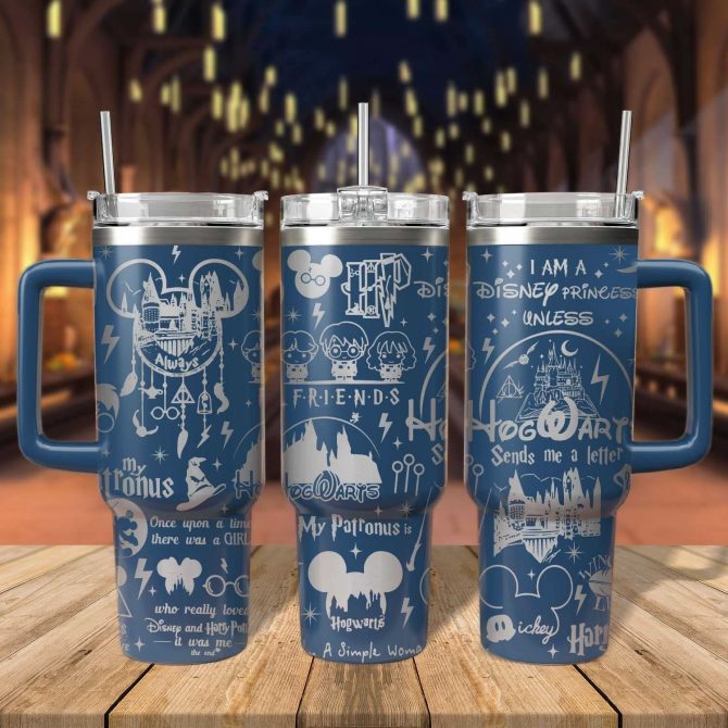 Harry Potter Movies Custom Stanley Quencher 40oz Stainless Steel Tumbler With Handle