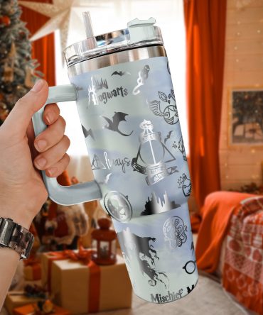 Harry Potter Movies Custom Stanley Quencher 40oz Stainless Steel Tumbler With Handle