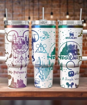 Harry Potter Movies Custom Stanley Quencher 40oz Stainless Steel Tumbler With Handle