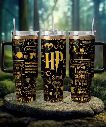 Harry Potter Movies Custom Stanley Quencher 40oz Stainless Steel Tumbler With Handle