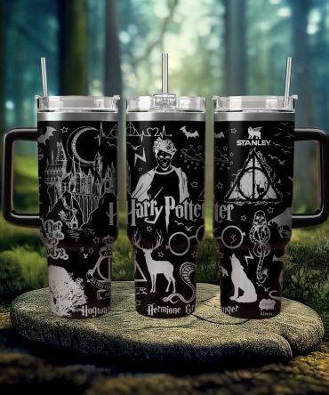 Harry Potter Movies Custom Stanley Quencher 40oz Stainless Steel Tumbler With Handle