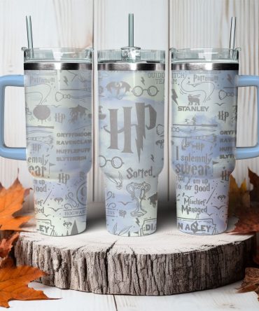 Harry Potter Movies Custom Stanley Quencher 40oz Stainless Steel Tumbler With Handle