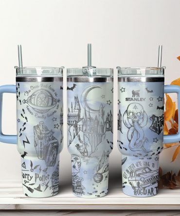 Harry Potter Movies Custom Stanley Quencher 40oz Stainless Steel Tumbler With Handle