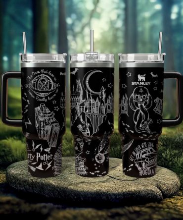 Harry Potter Movies Custom Stanley Quencher 40oz Stainless Steel Tumbler With Handle