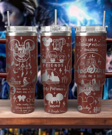 Harry Potter Movies Custom Stanley Quencher 40oz Stainless Steel Tumbler With Handle