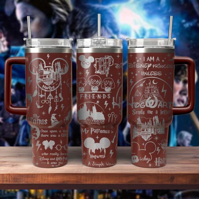 Harry Potter Movies Custom Stanley Quencher 40oz Stainless Steel Tumbler With Handle