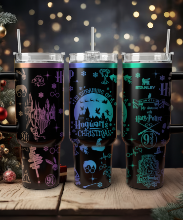 Harry Potter Movies Custom Stanley Quencher 40oz Stainless Steel Tumbler With Handle