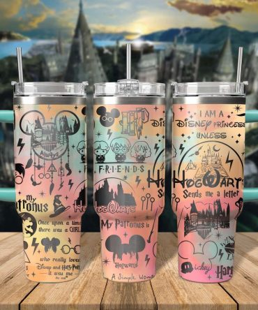 Harry Potter Movies Custom Stanley Quencher 40oz Stainless Steel Tumbler With Handle
