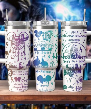 Harry Potter Movies Custom Stanley Quencher 40oz Stainless Steel Tumbler With Handle