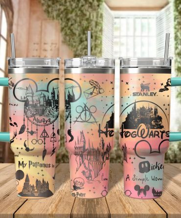 Harry Potter Movies Custom Stanley Quencher 40oz Stainless Steel Tumbler With Handle