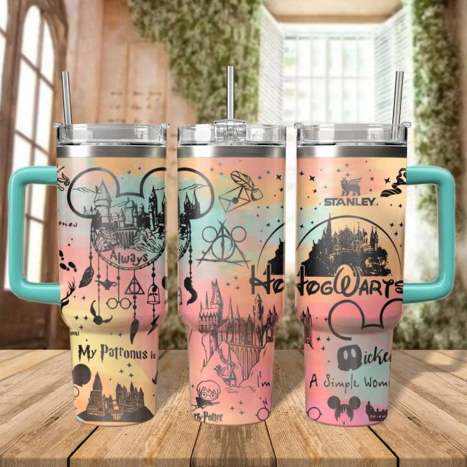 Harry Potter Movies Custom Stanley Quencher 40oz Stainless Steel Tumbler With Handle
