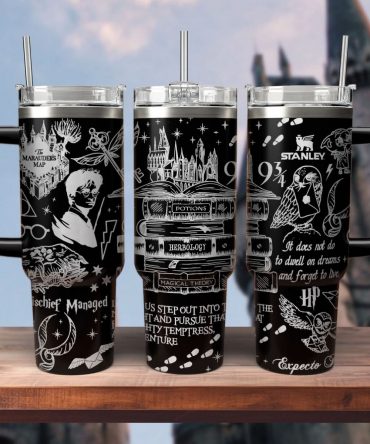 Harry Potter Movies Custom Stanley Quencher 40oz Stainless Steel Tumbler With Handle