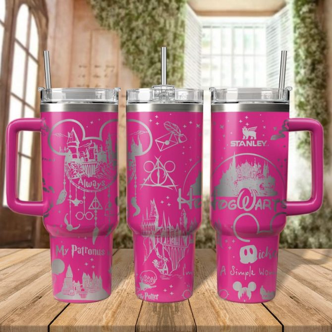 Harry Potter Movies Custom Stanley Quencher 40oz Stainless Steel Tumbler With Handle