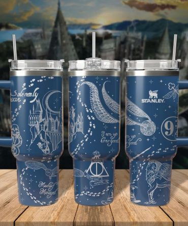 Harry Potter Movies Custom Stanley Quencher 40oz Stainless Steel Tumbler With Handle