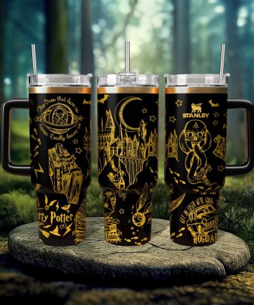 Harry Potter Movies Custom Stanley Quencher 40oz Stainless Steel Tumbler With Handle